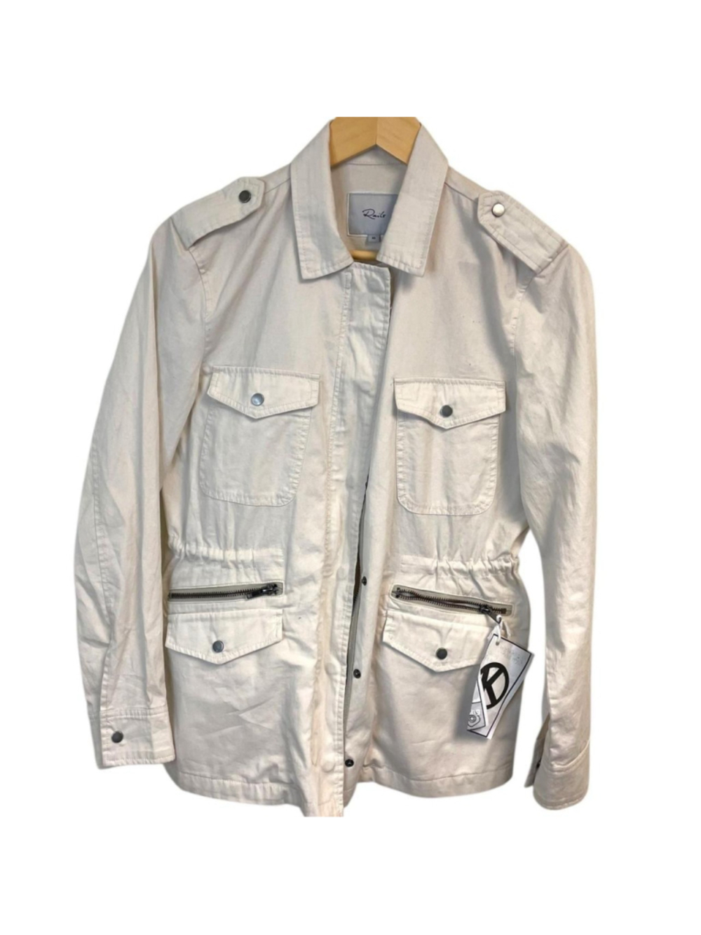 cream jacket with pockets #preppy